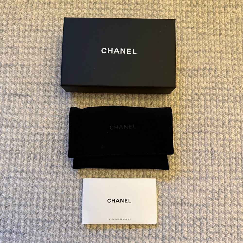 Authentic Chanel Small Wallet Box and Dustbag
